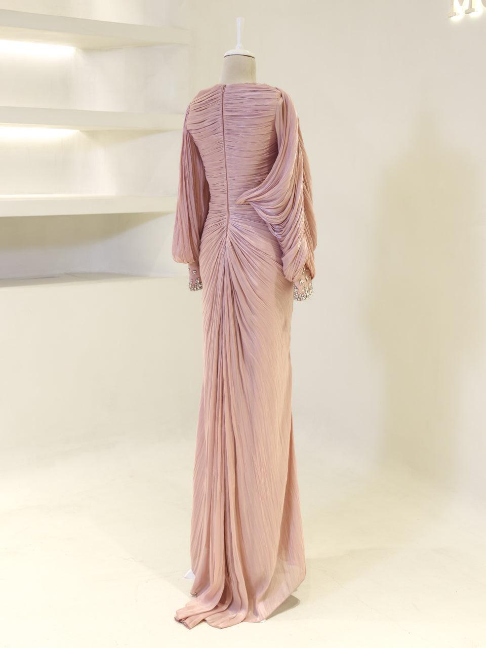 Malika Evening Dress - Burgundy - view 5