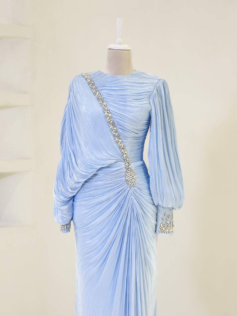 Malika Evening Dress - Beige - view 2
