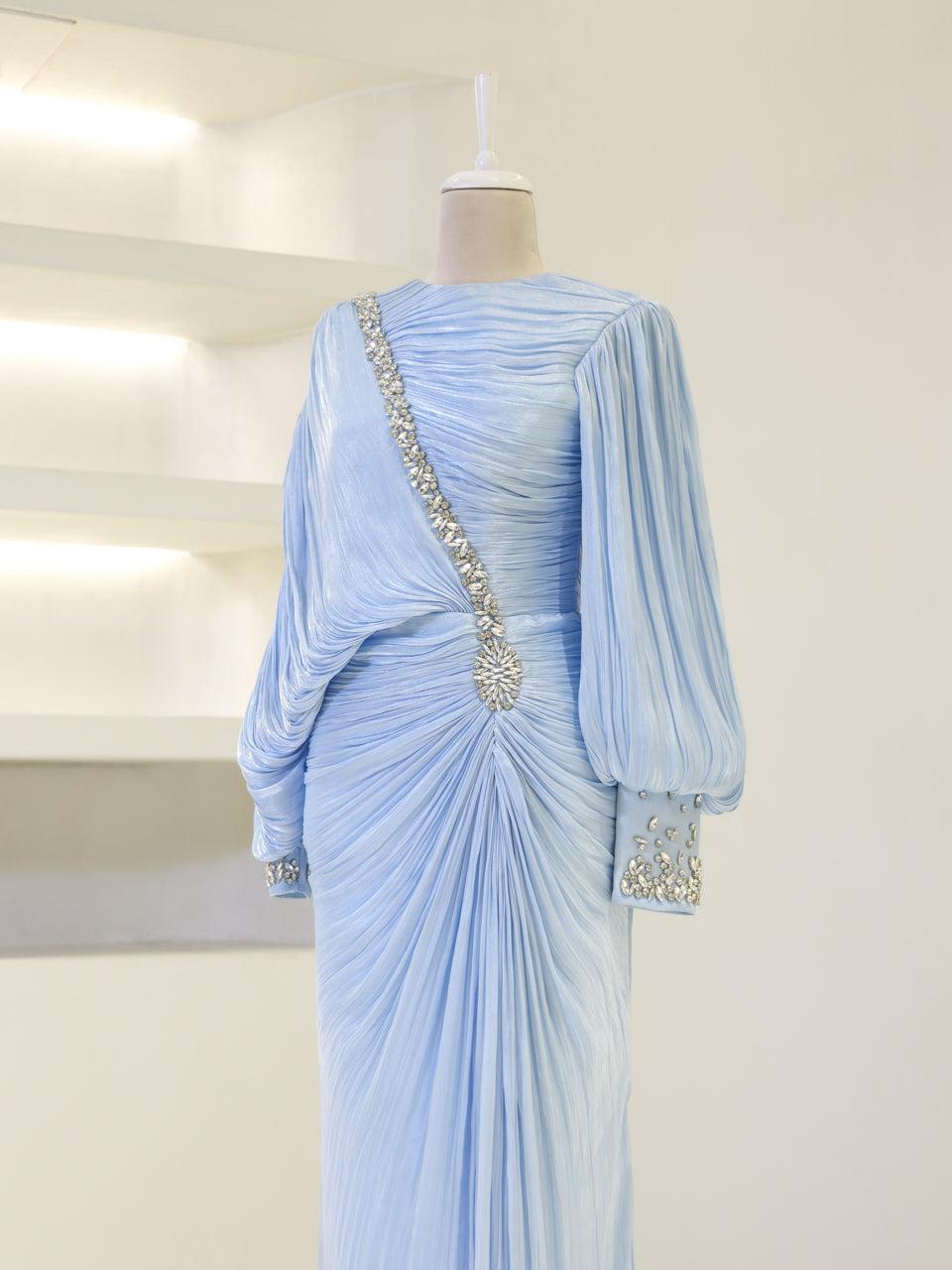 Malika Evening Dress - Beige - view 3