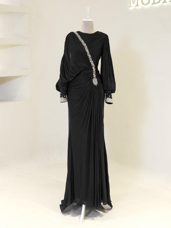 Malika Evening Dress - Blue