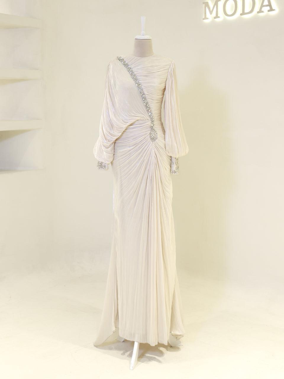Malika Evening Dress - Navy