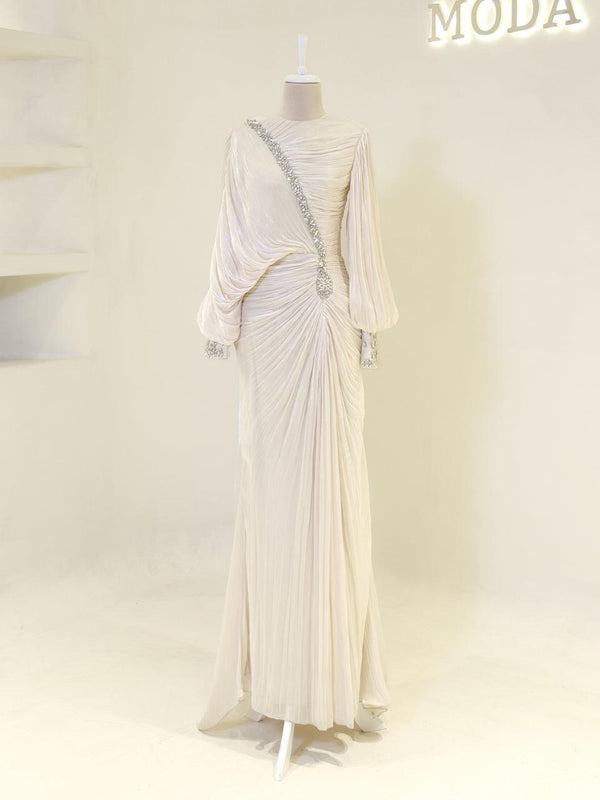 Malika Evening Dress - Navy