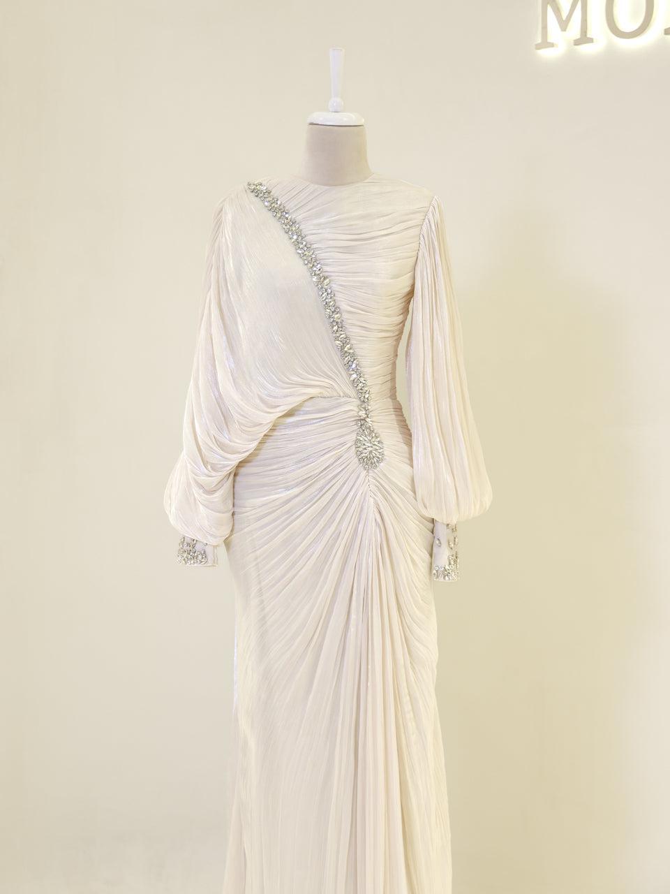 Malika Evening Dress - Navy - view 2