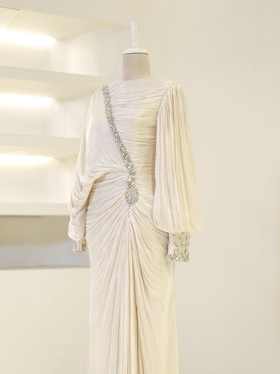 Malika Evening Dress - Navy - view 3