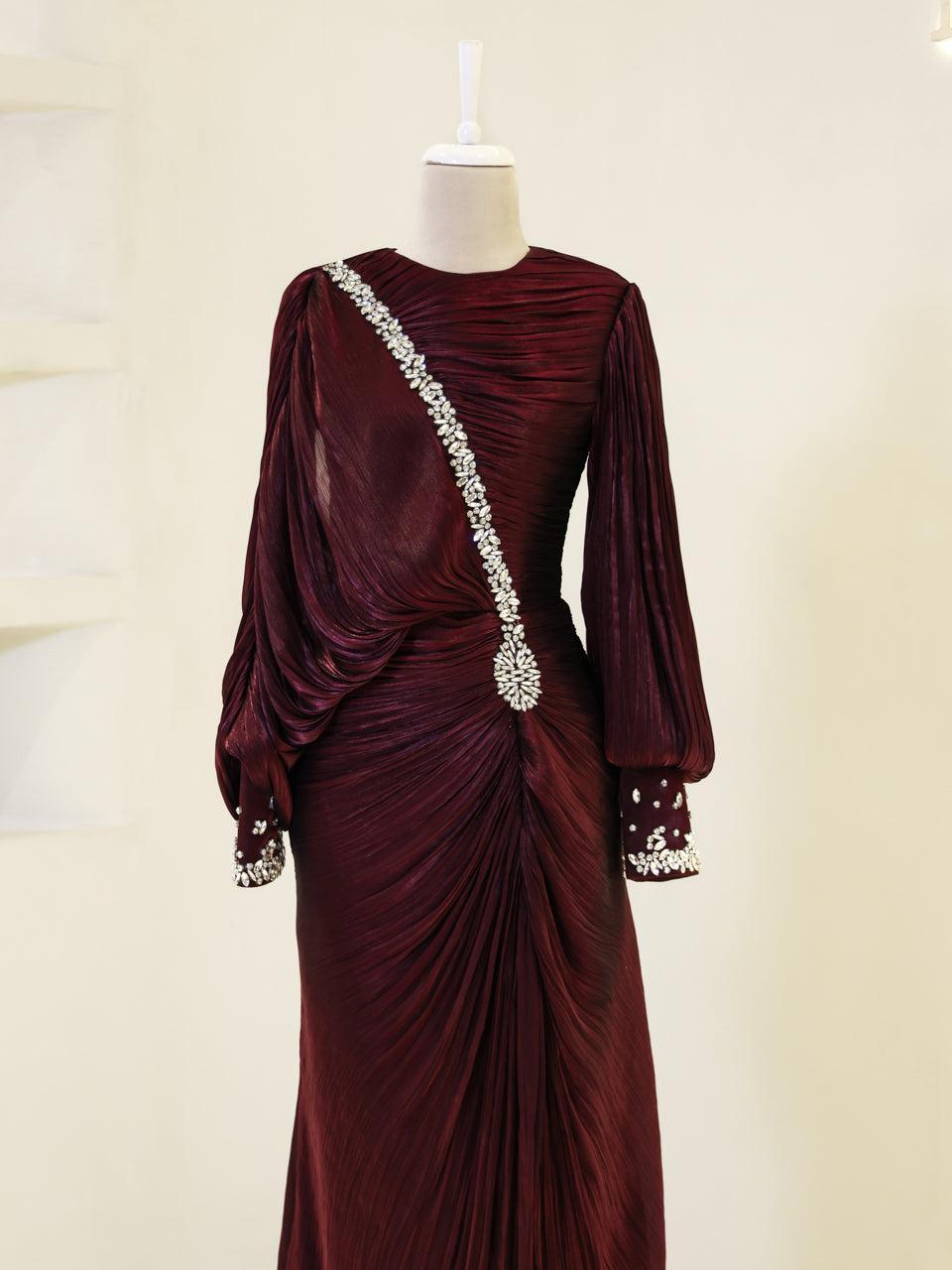 Malika Evening Dress - Black