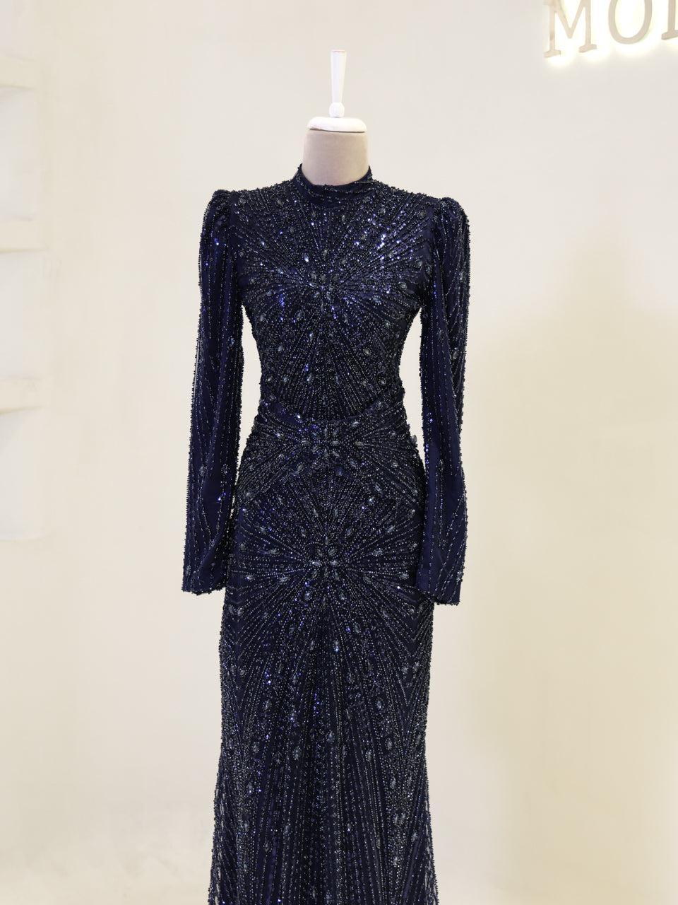 Marjan Evening Dress - Mocha