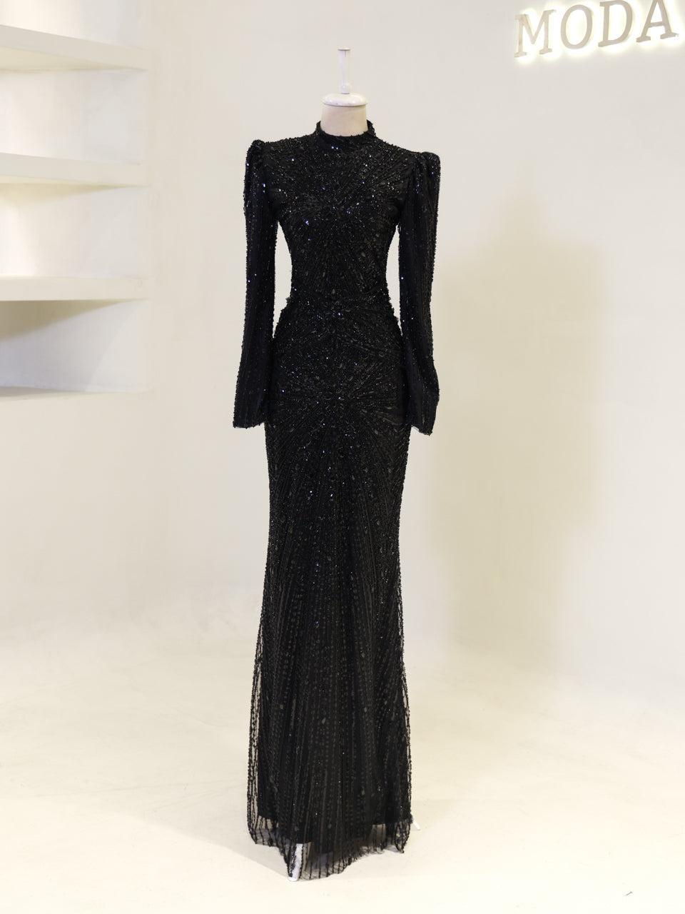 Marjan Evening Dress - Black - view 6